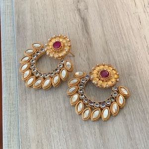 Indian pakistani banagali jhumka earrings